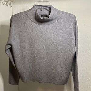 Quince Cashmere Soft Gray Knit Turtleneck